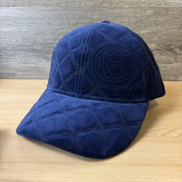 CB Hat Cap Strap Back Blue Navy Velvet Panel Sample NWT - Picture 3 of 13